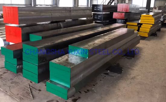 Gute Qualität 1045,1050,H13,P20, 718, 1.2311, 1.2738,2379 1.2083, 1.2316, S136, Nak80 Sks3, SKD11, Gesenkwerkzeug aus Kohlenstofflegierung, geschmiedeter Stahl, große Platte, flache, massive Stange